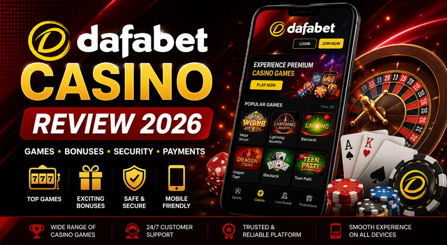 Dafabet Casino Review 2026